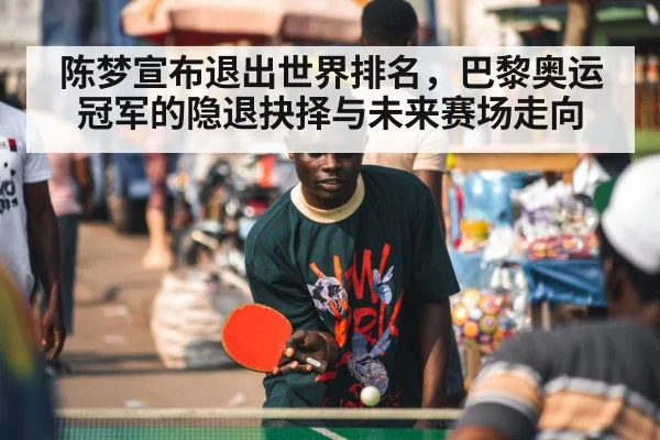 陈梦宣布退出世界排名，巴黎奥运冠军的隐退抉择与未来赛场走向